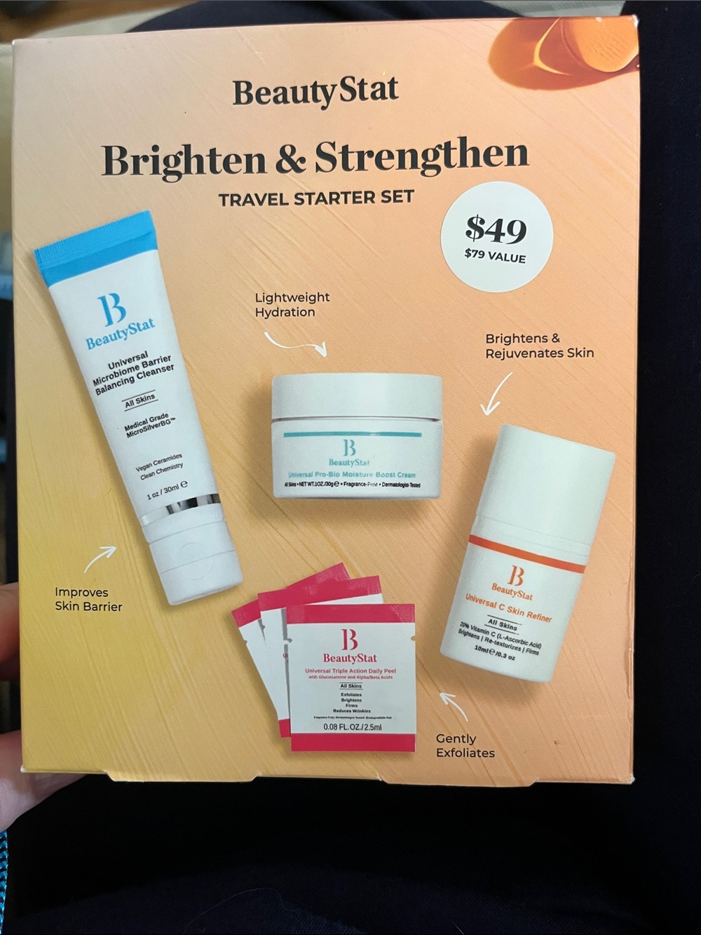BeautyStat Travel Skincare Set - Sealed package